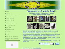 Tablet Screenshot of crystalsbrazil.com